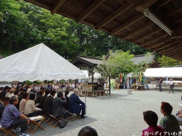 いわき市常磐の金刀比羅神社(こんぴらさま)の湯立(くがたち)神事4