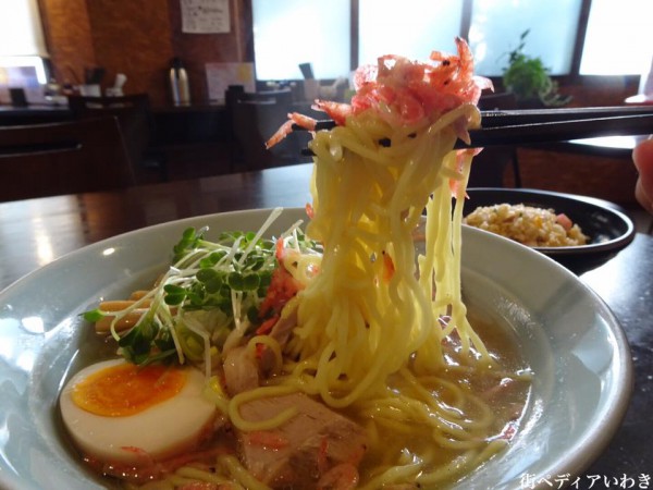 いわき市好間町のラーメン麺屋海山の塩ラーメン7