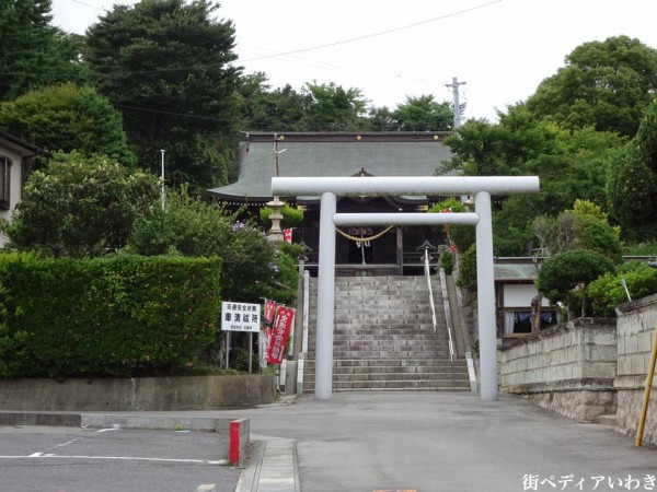 いわき市四倉町の諏訪神社の夏祭りで西瓜祭り3