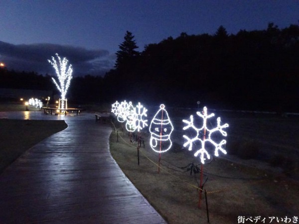 福島県いわき市四倉町のワンダーファームのイルミネーション2017-3