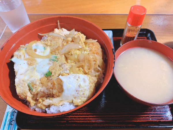 福島県二本松の相模屋食堂でカツ丼-211217-10