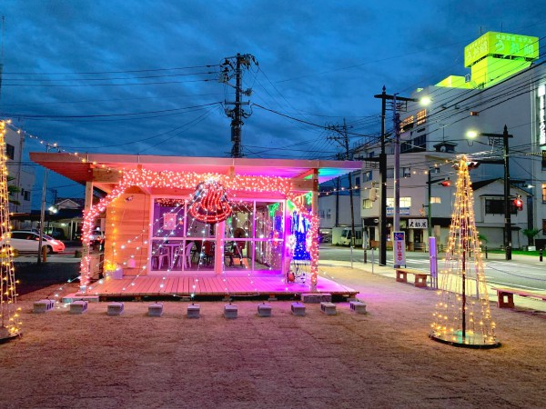 福島県いわき市湯本駅前イルミネーション-221217-2